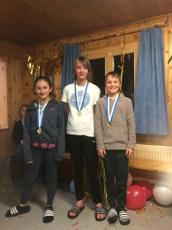 Skilager - Tagesbestzeiten (v.l.n.r. Fiona, Levin, Nino)